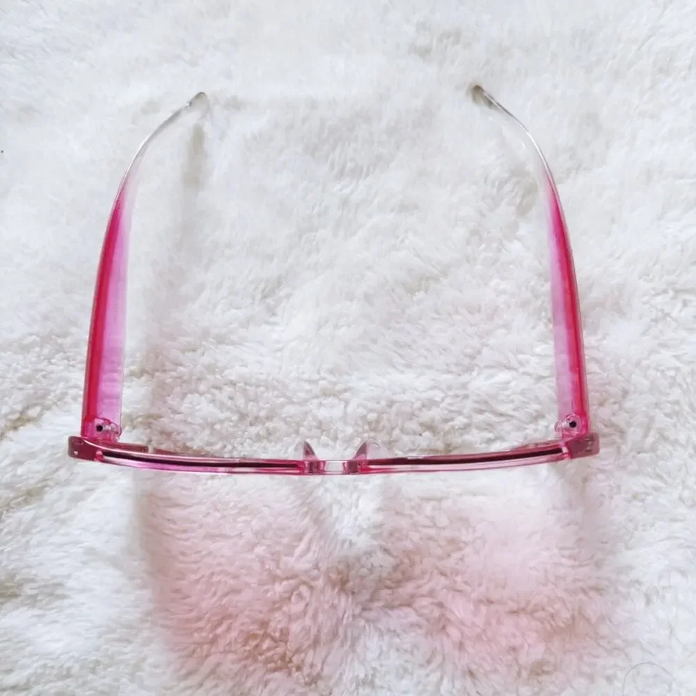 Junia Clear Pink Oversized Sunglasses